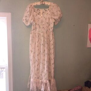 Cottagecore coquette dress nwt
